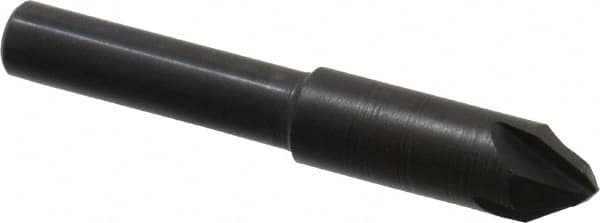 Hertel - 5/16" Head Diam, 1/4" Shank Diam, 4 Flute 60° High Speed Steel Countersink - Exact Tool & Supply