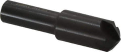 Hertel - 1/2" Head Diam, 3/8" Shank Diam, 4 Flute 110° High Speed Steel Countersink - 2-1/8" OAL, Straight Shank - Exact Tool & Supply
