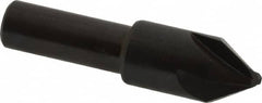Hertel - 1/2" Head Diam, 3/8" Shank Diam, 4 Flute 60° High Speed Steel Countersink - Exact Tool & Supply