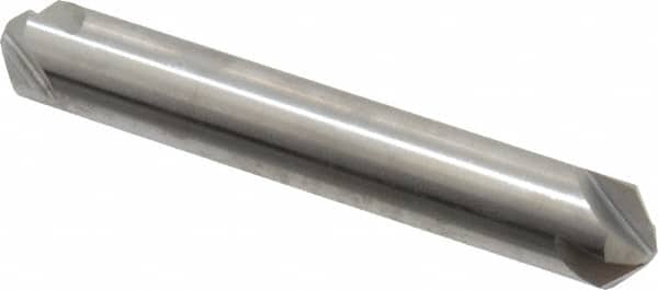 Hertel - 3/8" Head Diam, 3/8" Shank Diam, 4 Flute 100° High Speed Steel Countersink - Exact Tool & Supply