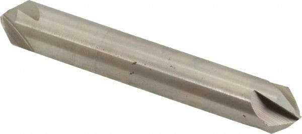 Hertel - 3/8" Head Diam, 3/8" Shank Diam, 4 Flute 82° High Speed Steel Countersink - 2-1/2" OAL, Straight Shank - Exact Tool & Supply