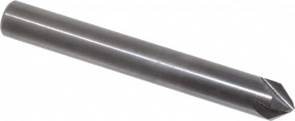 Hertel - 1/4" Head Diam, 1/4" Shank Diam, 4 Flute 82° High Speed Steel Countersink - Exact Tool & Supply