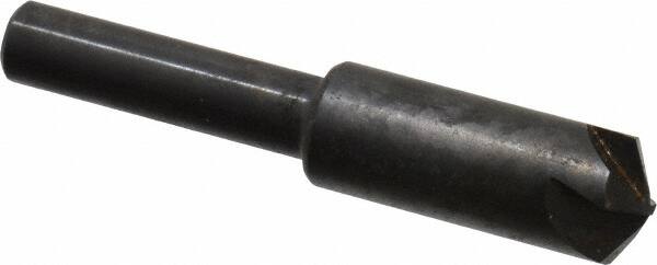 Hertel - 3/8" Head Diam, 1/4" Shank Diam, 4 Flute 120° High Speed Steel Countersink - Exact Tool & Supply