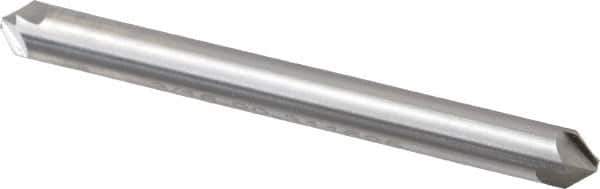 Hertel - 3/16" Head Diam, 3/16" Shank Diam, 4 Flute 90° High Speed Steel Countersink - 1-7/8" OAL, Straight Shank - Exact Tool & Supply