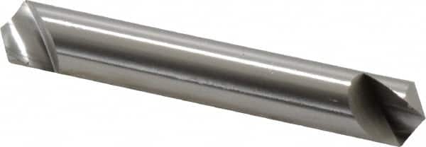 Hertel - 3/8" Head Diam, 3/8" Shank Diam, 1 Flute 120° High Speed Steel Countersink - Exact Tool & Supply