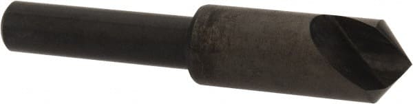 Hertel - 3/8" Head Diam, 1/4" Shank Diam, 1 Flute 100° High Speed Steel Countersink - Exact Tool & Supply