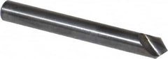 Hertel - 1/4" Head Diam, 1/4" Shank Diam, 1 Flute 90° High Speed Steel Countersink - Exact Tool & Supply