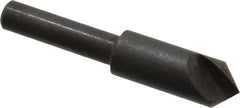 Hertel - 3/8" Head Diam, 1/4" Shank Diam, 1 Flute 90° High Speed Steel Countersink - Exact Tool & Supply