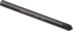 Hertel - 1/8" Head Diam, 1/8" Shank Diam, 1 Flute 90° High Speed Steel Countersink - 1-1/2" OAL, Straight Shank - Exact Tool & Supply