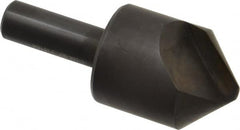 Hertel - 1-1/4" Head Diam, 1/2" Shank Diam, 1 Flute 90° High Speed Steel Countersink - Exact Tool & Supply