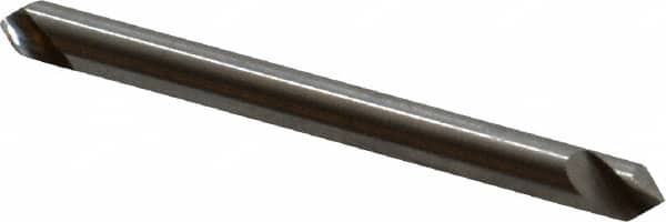 Hertel - 1/8" Head Diam, 1/8" Shank Diam, 1 Flute 82° High Speed Steel Countersink - Exact Tool & Supply
