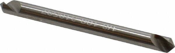 Hertel - 1/8" Head Diam, 1/8" Shank Diam, 1 Flute 100° High Speed Steel Countersink - 1-1/2" OAL, Straight Shank - Exact Tool & Supply