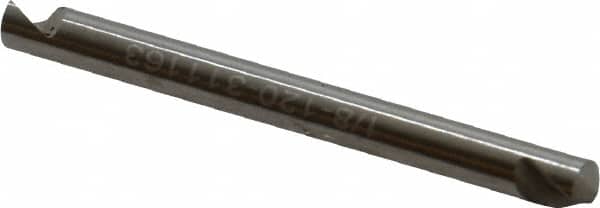 Hertel - 1/8" Head Diam, 1/8" Shank Diam, 1 Flute 120° High Speed Steel Countersink - Exact Tool & Supply