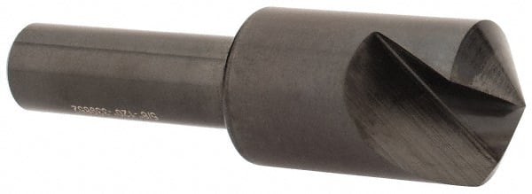 Hertel - 5/8" Head Diam, 3/8" Shank Diam, 1 Flute 120° High Speed Steel Countersink - Exact Tool & Supply