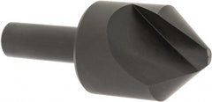 Hertel - 1-1/4" Head Diam, 1/2" Shank Diam, 1 Flute 82° High Speed Steel Countersink - Exact Tool & Supply