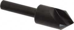 Hertel - 1/2" Head Diam, 1/4" Shank Diam, 1 Flute 82° High Speed Steel Countersink - Exact Tool & Supply