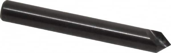 Hertel - 1/4" Head Diam, 1/4" Shank Diam, 1 Flute 82° High Speed Steel Countersink - Exact Tool & Supply