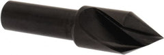 Hertel - 1/2" Head Diam, 3/8" Shank Diam, 1 Flute 60° High Speed Steel Countersink - Exact Tool & Supply