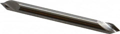 Hertel - 1/8" Head Diam, 1/8" Shank Diam, 1 Flute 60° High Speed Steel Countersink - Exact Tool & Supply