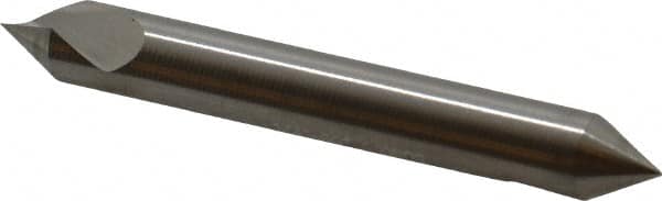 Hertel - 1/4" Head Diam, 1/4" Shank Diam, 1 Flute 60° High Speed Steel Countersink - Exact Tool & Supply