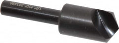 Hertel - 1/2" Head Diam, 1/4" Shank Diam, 1 Flute 120° High Speed Steel Countersink - Exact Tool & Supply