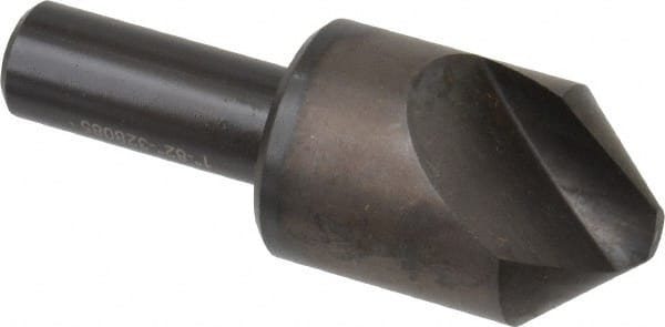 Hertel - 1" Head Diam, 1/2" Shank Diam, 1 Flute 82° High Speed Steel Countersink - Exact Tool & Supply