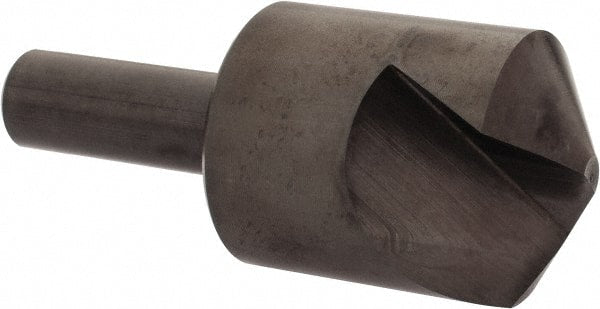 Hertel - 1-1/4" Head Diam, 1/2" Shank Diam, 1 Flute 120° High Speed Steel Countersink - Exact Tool & Supply