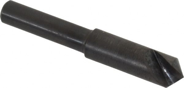 Hertel - 5/16" Head Diam, 1/4" Shank Diam, 1 Flute 100° High Speed Steel Countersink - Exact Tool & Supply