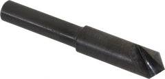 Hertel - 5/16" Head Diam, 1/4" Shank Diam, 1 Flute 100° High Speed Steel Countersink - Exact Tool & Supply