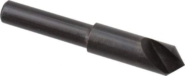 Hertel - 5/16" Head Diam, 1/4" Shank Diam, 1 Flute 90° High Speed Steel Countersink - 2" OAL, Straight Shank - Exact Tool & Supply