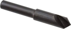 Hertel - 5/16" Head Diam, 1/4" Shank Diam, 1 Flute 90° High Speed Steel Countersink - 2" OAL, Straight Shank - Exact Tool & Supply