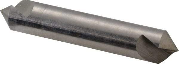 Hertel - 5/8" Head Diam, 5/8" Shank Diam, 1 Flute 90° High Speed Steel Countersink - 3-1/4" OAL, Straight Shank - Exact Tool & Supply