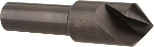 Hertel - 1/2" Head Diam, 3/8" Shank Diam, 1 Flute 90° High Speed Steel Countersink - Exact Tool & Supply