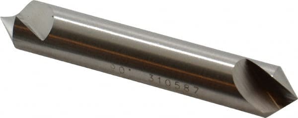 Hertel - 1/2" Head Diam, 1/2" Shank Diam, 1 Flute 90° High Speed Steel Countersink - Exact Tool & Supply