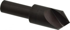 Hertel - 3/4" Head Diam, 1/2" Shank Diam, 1 Flute 90° High Speed Steel Countersink - Exact Tool & Supply
