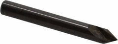 Hertel - 3/16" Head Diam, 3/16" Shank Diam, 1 Flute 60° High Speed Steel Countersink - 1-1/2" OAL, Straight Shank - Exact Tool & Supply