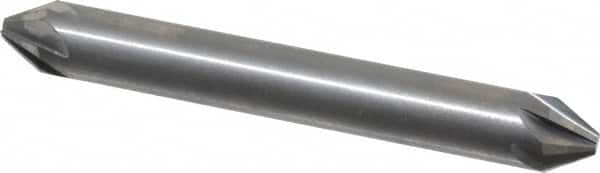 Hertel - 1/4" Head Diam, 1/4" Shank Diam, 6 Flute 60° Solid Carbide Countersink - Exact Tool & Supply