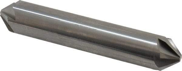 Hertel - 5/8" Head Diam, 5/8" Shank Diam, 6 Flute 82° Solid Carbide Countersink - 3-1/4" OAL, Straight Shank - Exact Tool & Supply