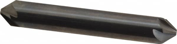 Hertel - 3/8" Head Diam, 3/8" Shank Diam, 6 Flute 82° Solid Carbide Countersink - Exact Tool & Supply