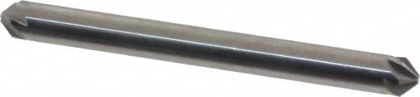 Hertel - 3/16" Head Diam, 3/16" Shank Diam, 6 Flute 90° Solid Carbide Countersink - Exact Tool & Supply