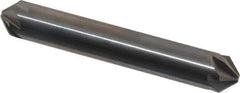 Hertel - 3/8" Head Diam, 3/8" Shank Diam, 6 Flute 90° Solid Carbide Countersink - 2-1/2" OAL, Straight Shank - Exact Tool & Supply