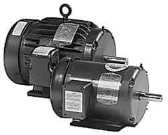Baldor - 3/4 Max hp, 3,450 Max RPM, Electric AC DC Motor - 208, 230, 460 V Input, Three Phase, 48 Frame - Exact Tool & Supply