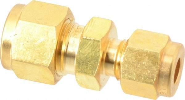 Ham-Let - 3/8 x 1/4" OD, Brass Union - Comp x Comp Ends - Exact Tool & Supply