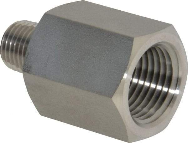 Ham-Let - 1/2 x 1/4" Grade 316 Stainless Steel Pipe Adapter - FNPT x MNPT End Connections, 4,600 psi - Exact Tool & Supply