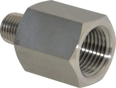Ham-Let - 1/2 x 1/4" Grade 316 Stainless Steel Pipe Adapter - FNPT x MNPT End Connections, 4,600 psi - Exact Tool & Supply