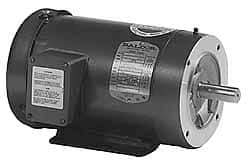 Baldor - 3/4 Max hp, 3,450 Max RPM, Electric AC DC Motor - 208, 230, 460 V Input, Three Phase, 56C Frame - Exact Tool & Supply