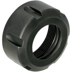 Techniks - Collet Nuts & Locknuts Type: Slotted Collet Nut Collet Series: ER16 - Exact Tool & Supply