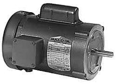 Baldor - 3/4 Max hp, 3,450 Max RPM, Electric AC DC Motor - 115, 230 V Input, Single Phase, 56C Frame - Exact Tool & Supply
