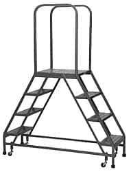 PW Platforms - 4 Step Platform - 800 Lb Capacity, 40" Platform Height, 20" Base Width x 55" Base Depth - Exact Tool & Supply