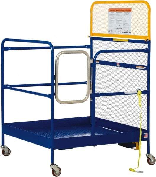 Vestil - Platform - Forklift Work Platform, 1,000 Lb Capacity - Exact Tool & Supply
